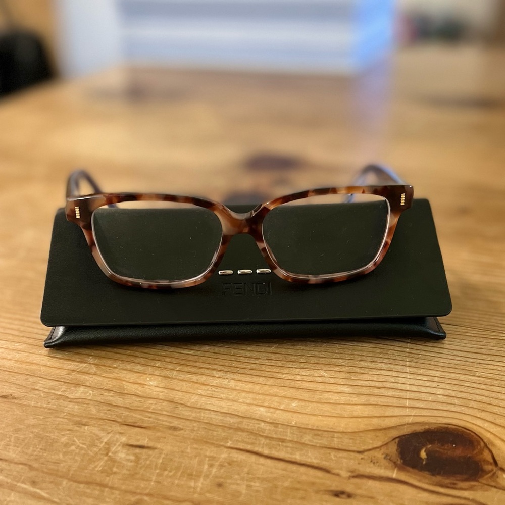 Fendi Tortoise Shell Frames W/Case - image 3
